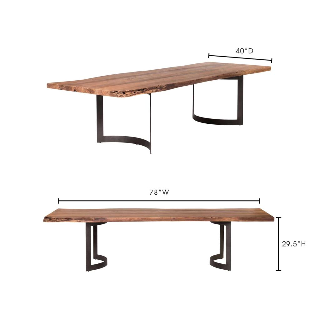 Bent Dining Table Extra Small Smoked - Image 6