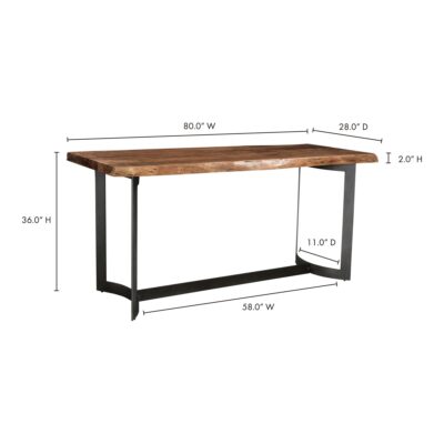 Bent Counter Table Smoked VE-1039-03-0 VE 1039 03 70