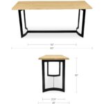 Bent Counter Table Oak VE-1039-24-0 VE 1039 24 0 70 dim