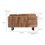 Bent Sideboard Smoked 25 Bent Sideboard Smoked VE-1040-03 VE 1040 03 70
