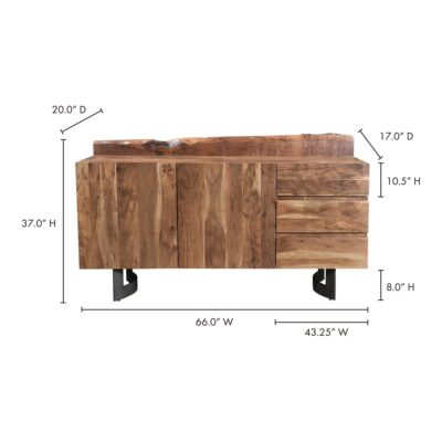 Bent Sideboard Smoked VE-1040-03 VE 1040 03 70