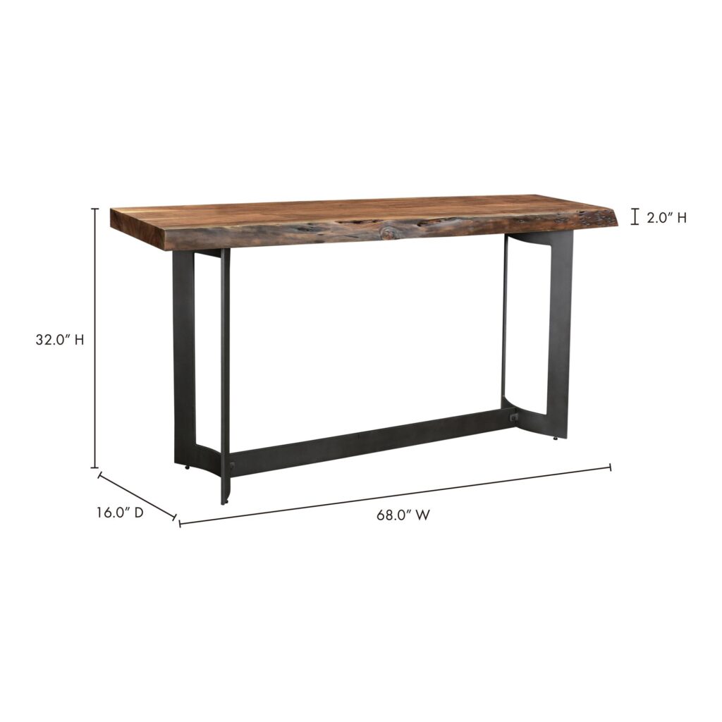 Bent Console Table Smoked - Image 9