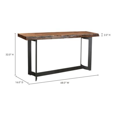 Bent Console Table Smoked VE-1041-03-0 VE 1041 03 70