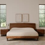 Bent Queen Bed Smoked 16 Bent Queen Bed Smoked VE-1087-03-0 VE 1087 03 0 00