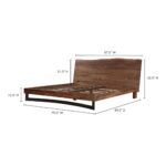 Bent King Bed Smoked 21 Bent King Bed Smoked VE-1088-03-0 VE 1088 03 70