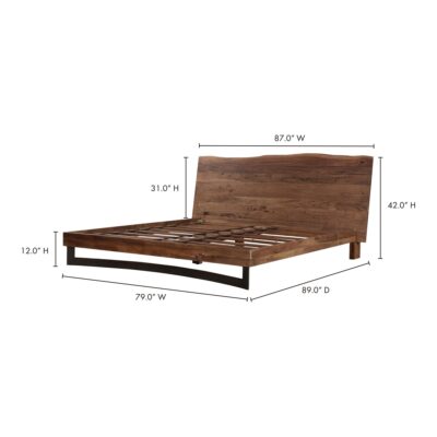 Bent King Bed Smoked VE-1088-03-0 VE 1088 03 70