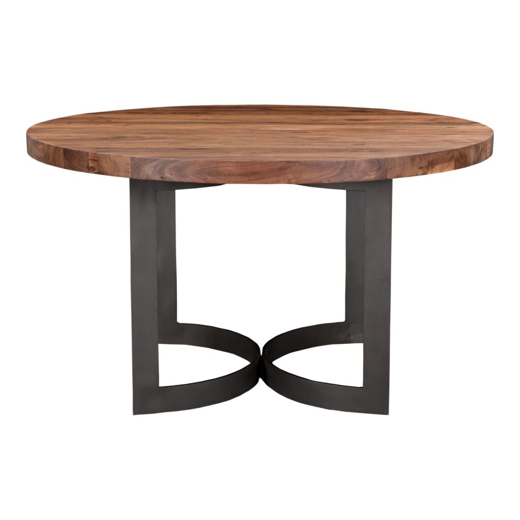 Bent Round Dining Table 54" Smoked