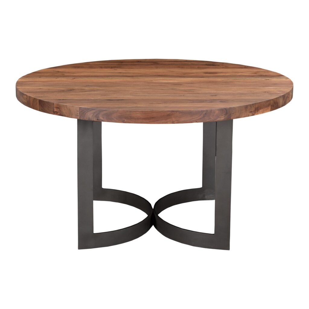 Bent Round Dining Table 54" Smoked - Image 2