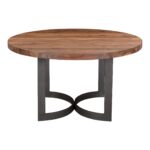 Bent Round Dining Table 54" Smoked 17 Bent Round Dining Table 54" Smoked VE-1106-03-0 VE 1106 03 01