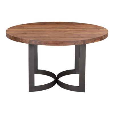 Bent Round Dining Table 54" Smoked VE-1106-03-0 VE 1106 03 01