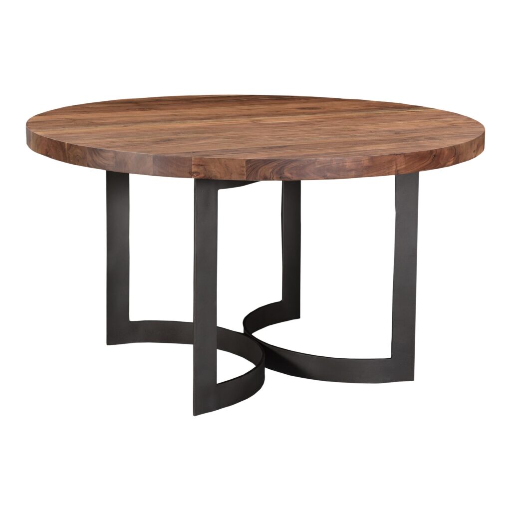 Bent Round Dining Table 54" Smoked - Image 4