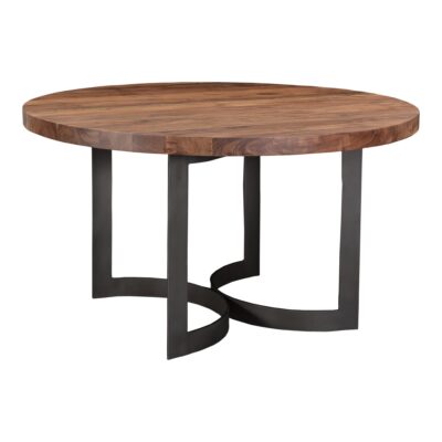 Bent Round Dining Table 54" Smoked VE-1106-03-0 VE 1106 03 03