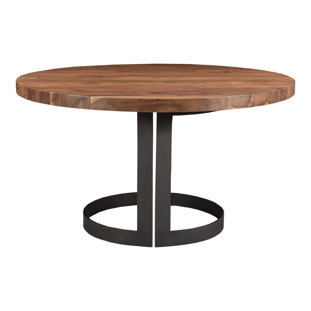 Bent Round Dining Table 54" Smoked - Image 5