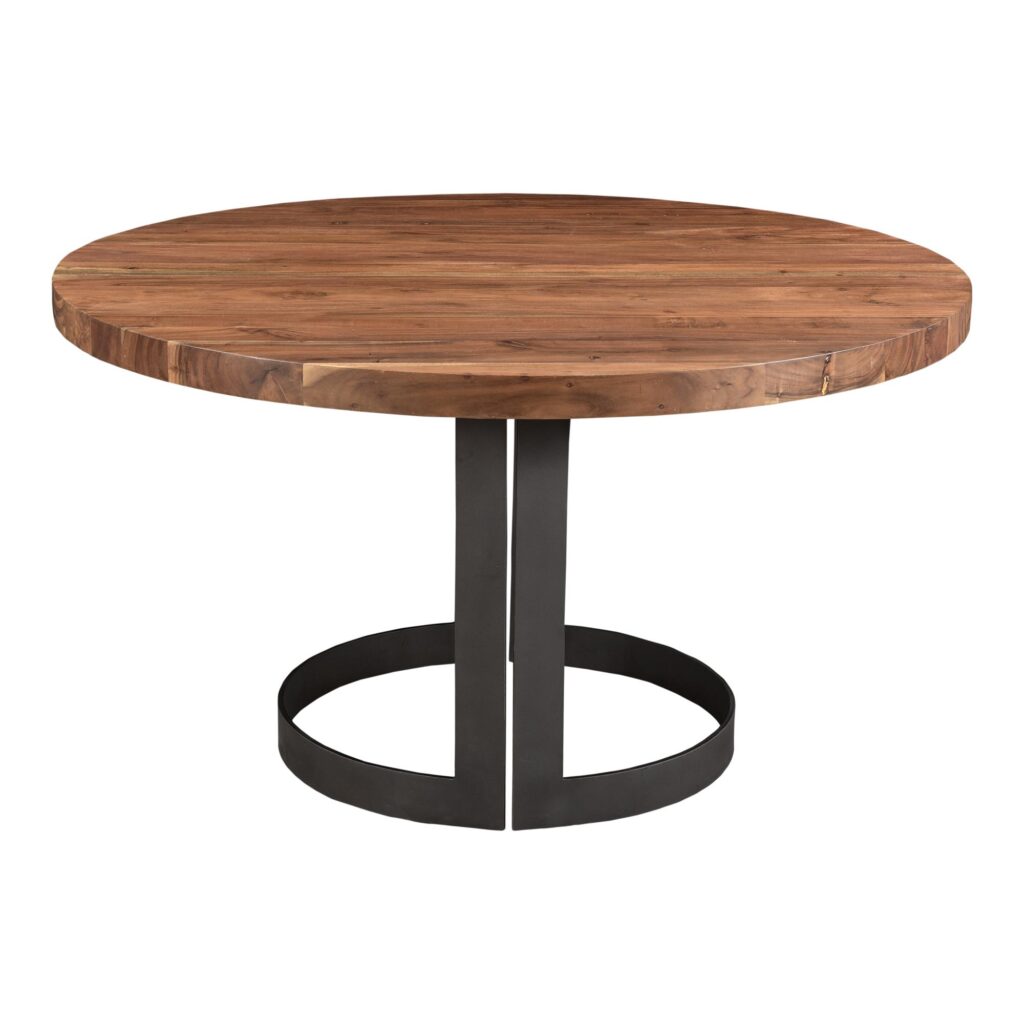 Bent Round Dining Table 54" Smoked - Image 6