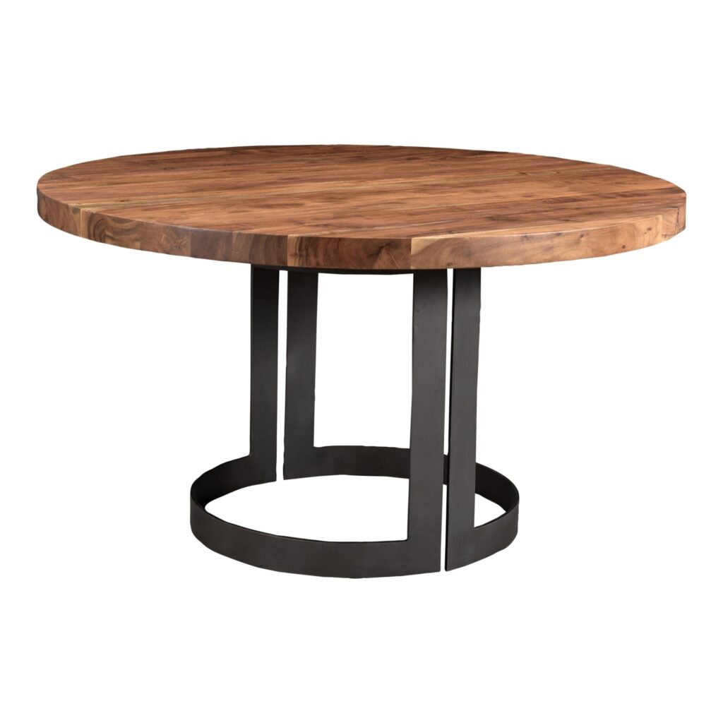 Bent Round Dining Table 54" Smoked - Image 7