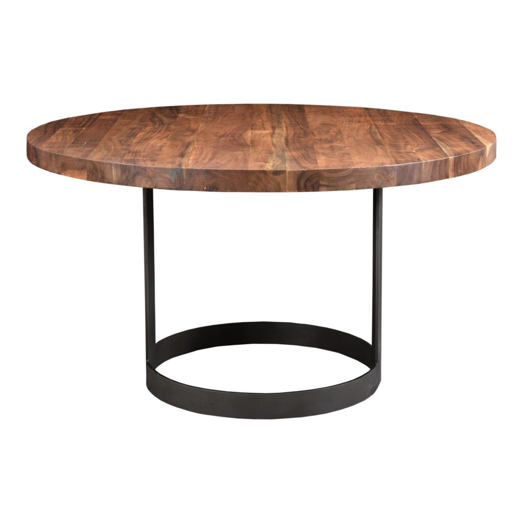 Bent Round Dining Table 54" Smoked - Image 8