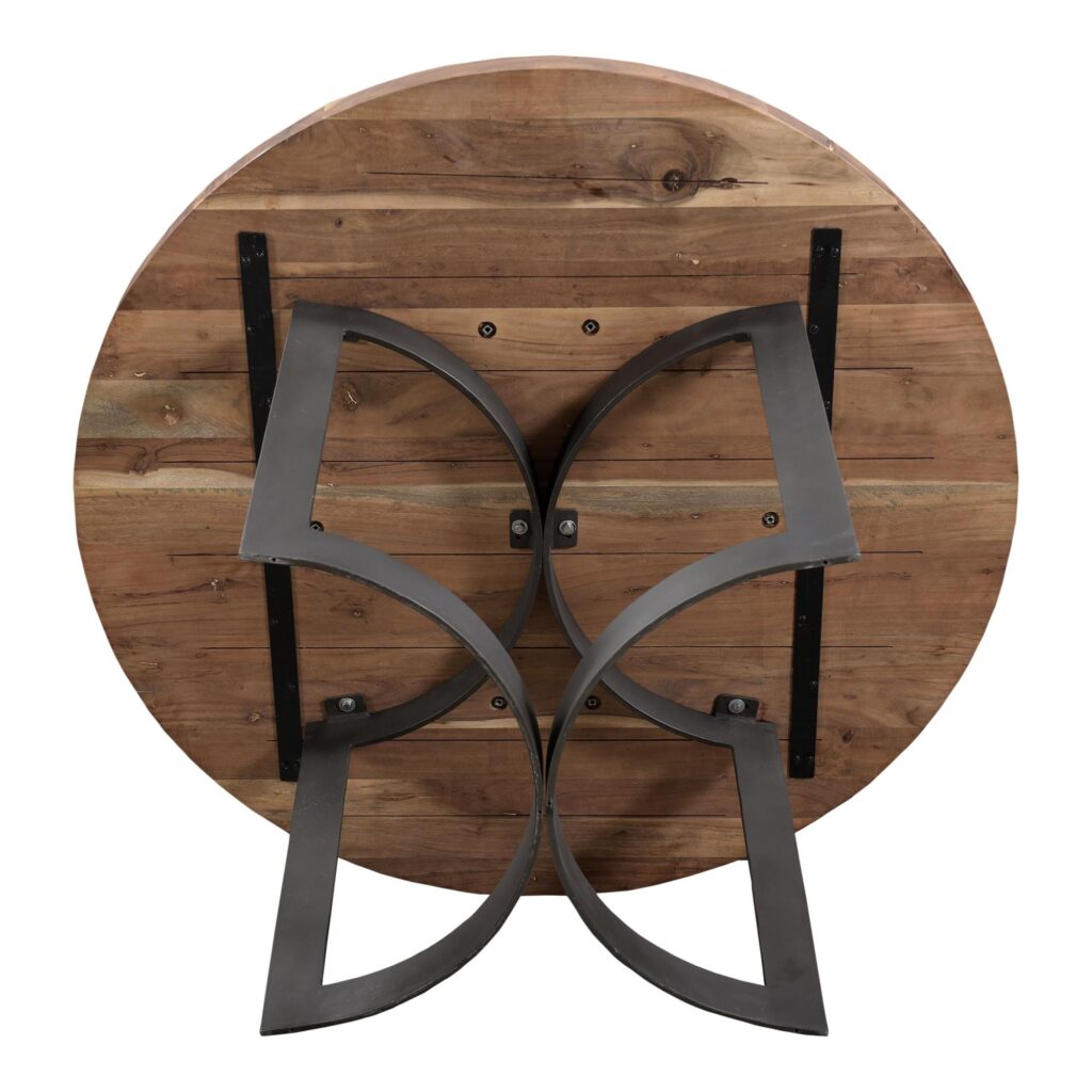 Bent Round Dining Table 54" Smoked - Image 9