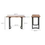 Bent Bar Table Smoked 13 Bent Bar Table Smoked VE-1109-03-0 VE 1109 03 70