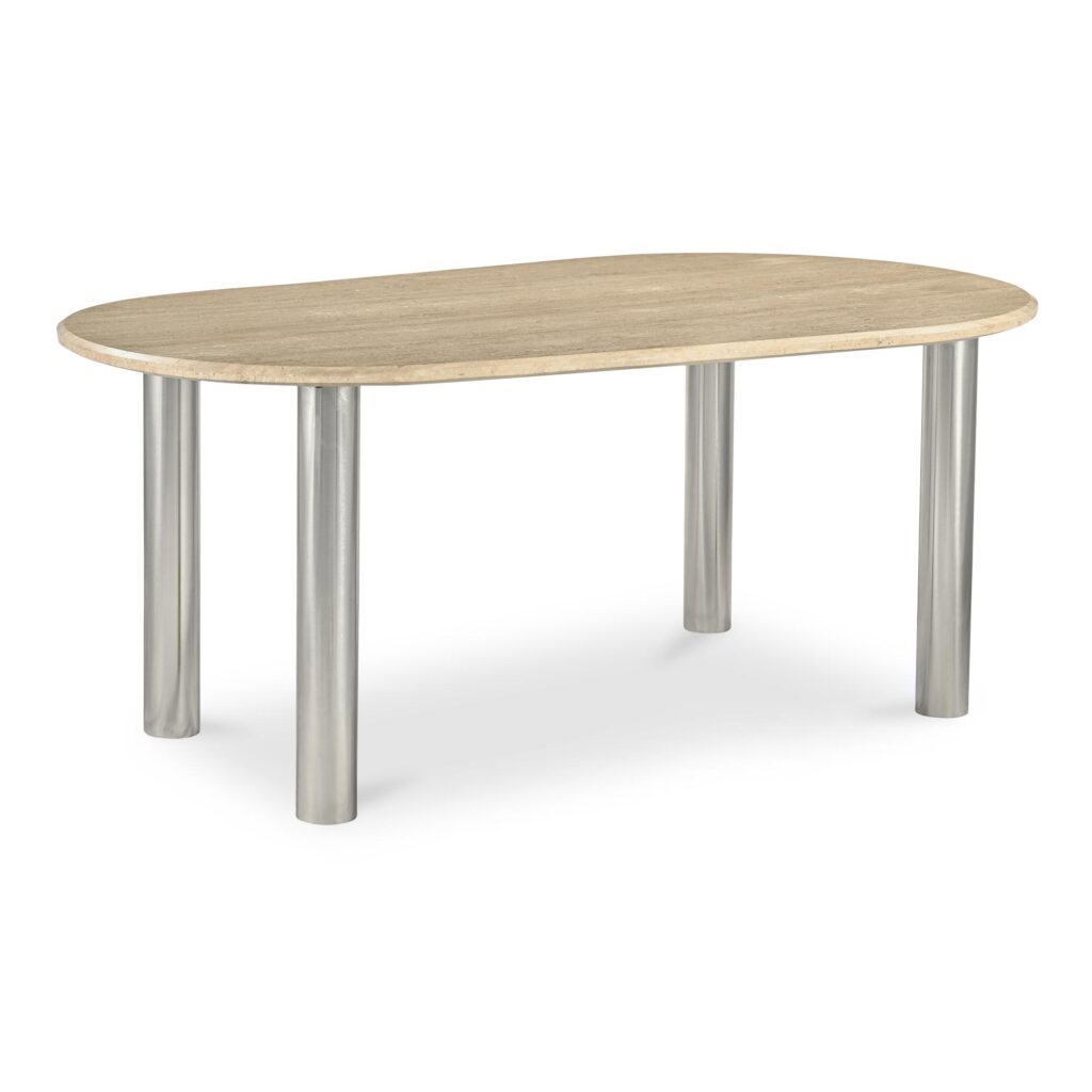 Fia Dining Table Travertine - Image 2