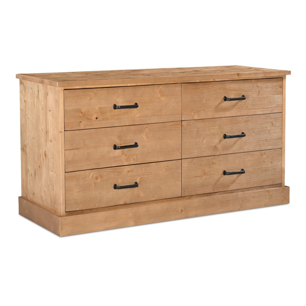 Tade 6 Drawer Dresser Honey Pine - Image 2