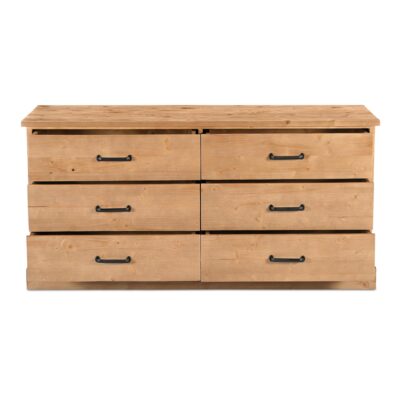 Tade 6 Drawer Dresser Honey Pine VE-1133-21 VE 1133 21 02