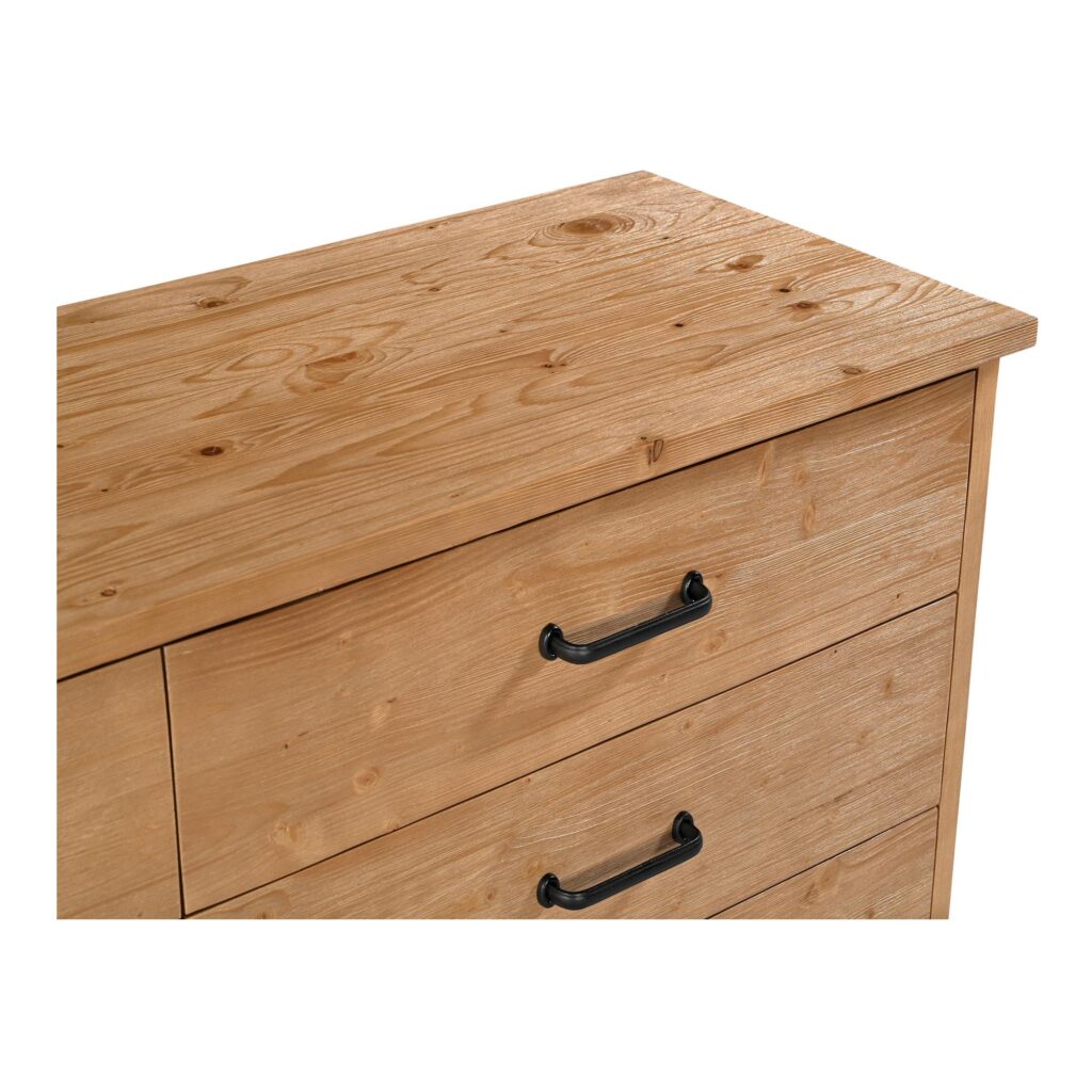 Tade 6 Drawer Dresser Honey Pine - Image 4