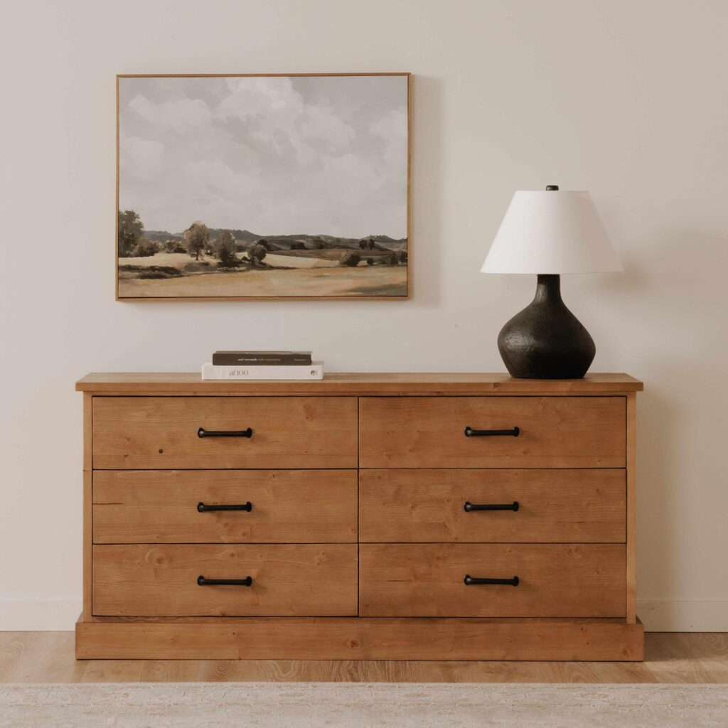 Tade 6 Drawer Dresser Honey Pine - Image 10