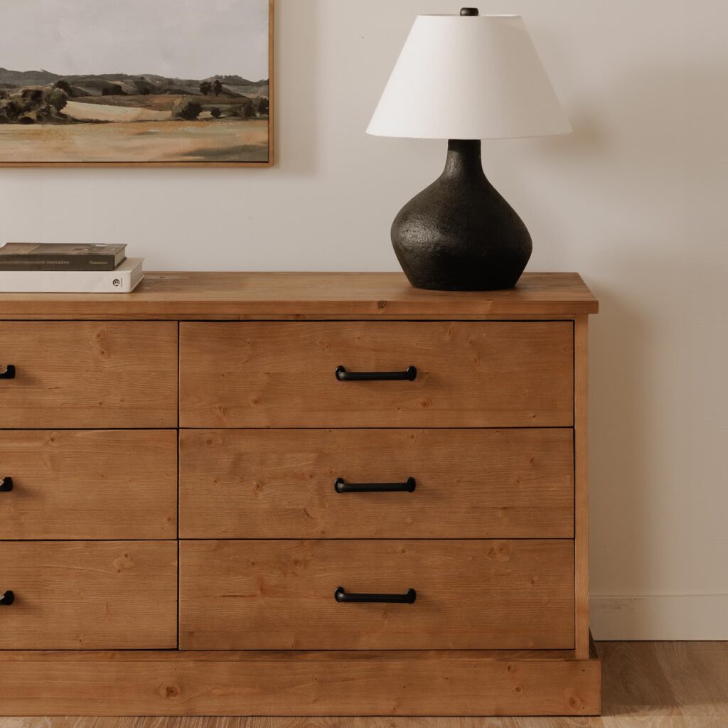 Tade 6 Drawer Dresser Honey Pine - Image 12