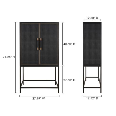 Mako Bar Cabinet Black VL-1047-02 VL 1047 02 70