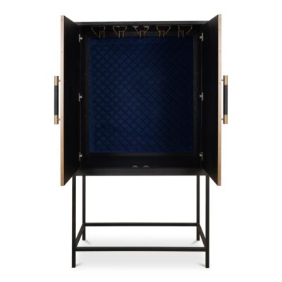 Mako Bar Cabinet Black VL-1047-02 VL 1047 02 Mako front open shadsilo