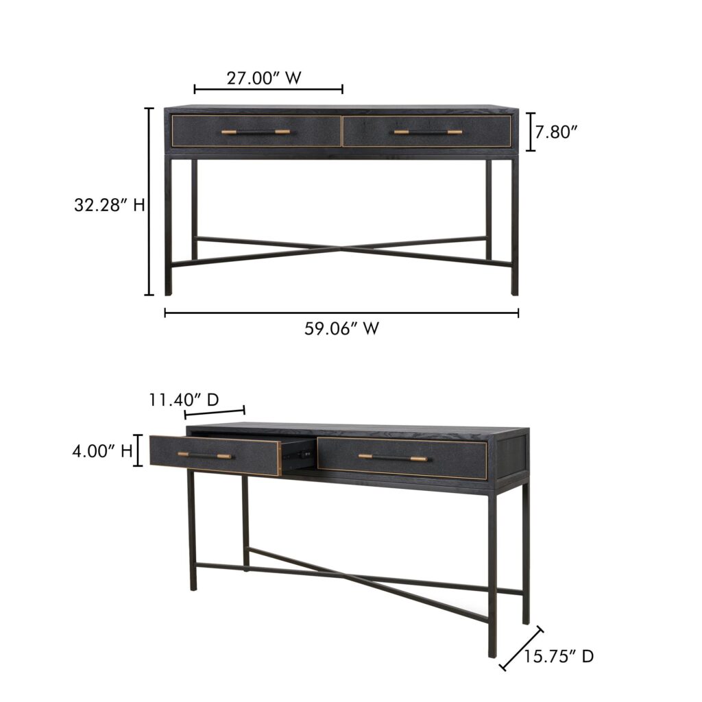 Mako Console Table Black - Image 10