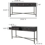 Mako Console Table Black VL-1049-02 VL 1049 02 70