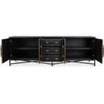 Mako Sideboard Large Black 13 Mako Sideboard Large Black VL-1061-02 VL 1061 02 Mako front open shadsilo