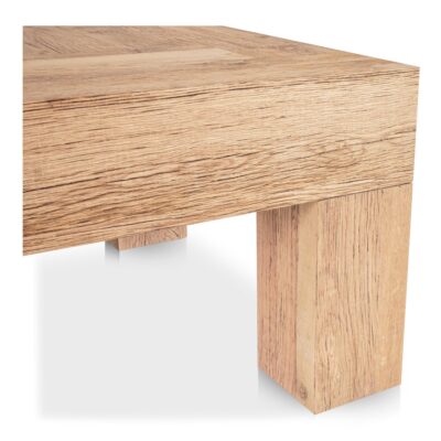 Evander Coffee Table Rectangle Aged Oak VL-1091-24 VL 1091 24 Evander closeup shadsilo