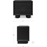 Marcelle Nightstand Black VL-1100-02 VL 1100 02 70