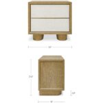 Marcelle Nightstand White VL-1100-18 VL 1100 18 70