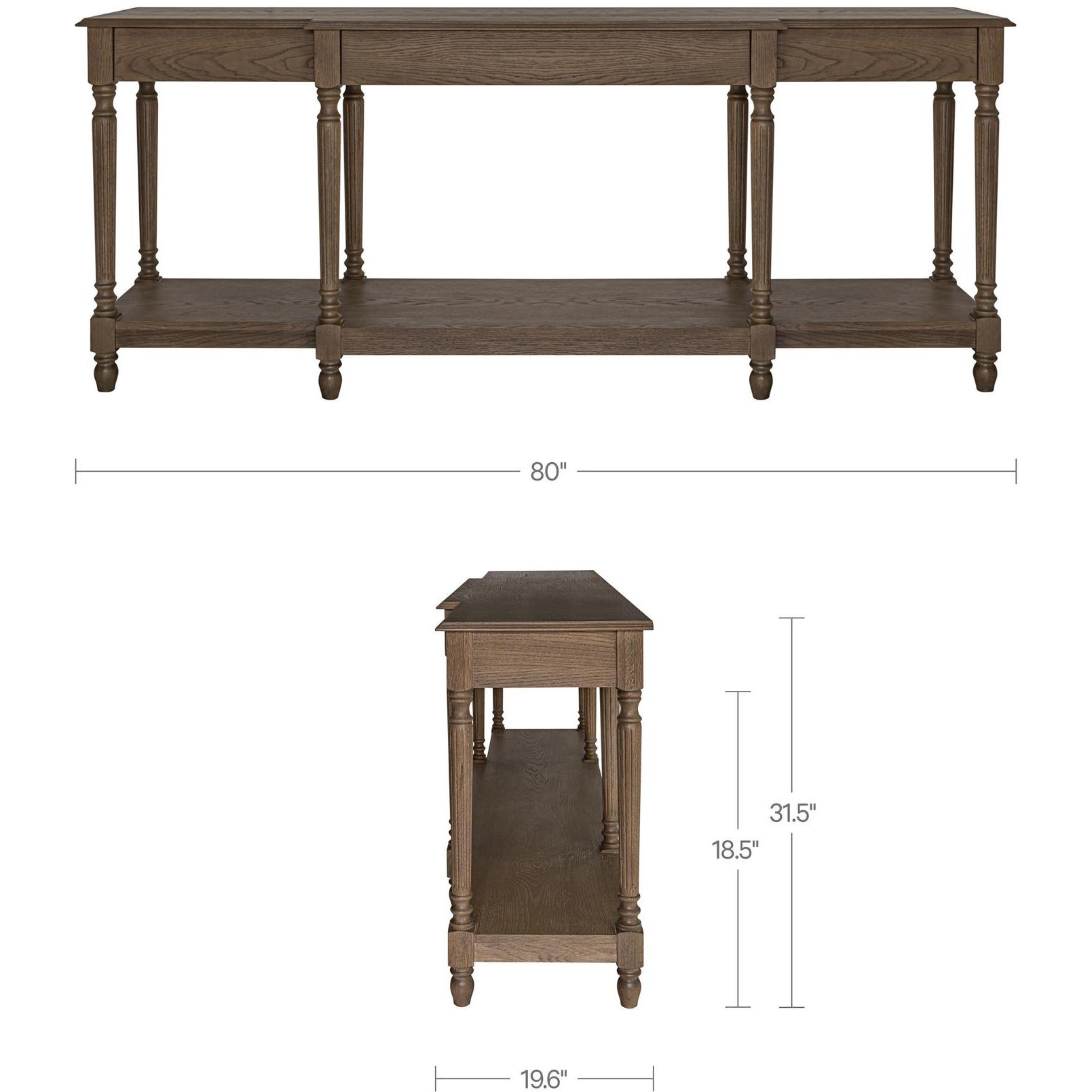 Martha Console Table Brown 3 Martha Console Table Brown - Image 3