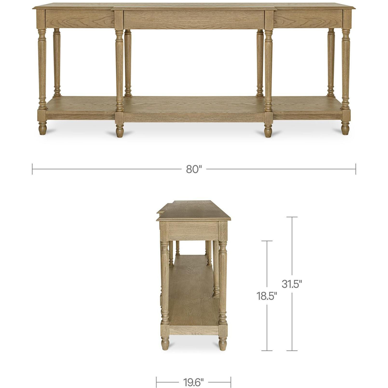 Martha Console Table Brown 5 Martha Console Table Brown - Image 5