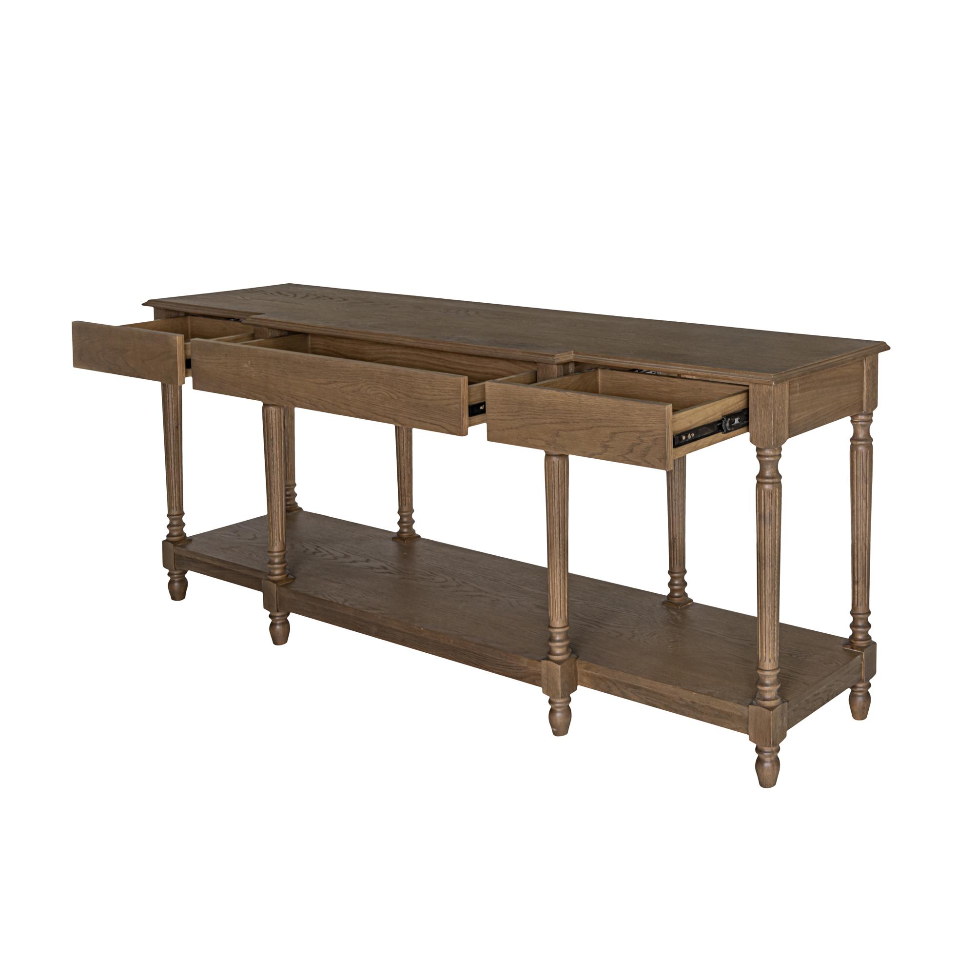 Martha Console Table Brown 2 Martha Console Table Brown - Image 2