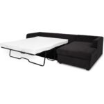 Burrow Sleeper Sectional With Storage Chaise Black Right VV-1007-02-R-0 VV 1007 02 R 0 Burrow diagL open shadsilo