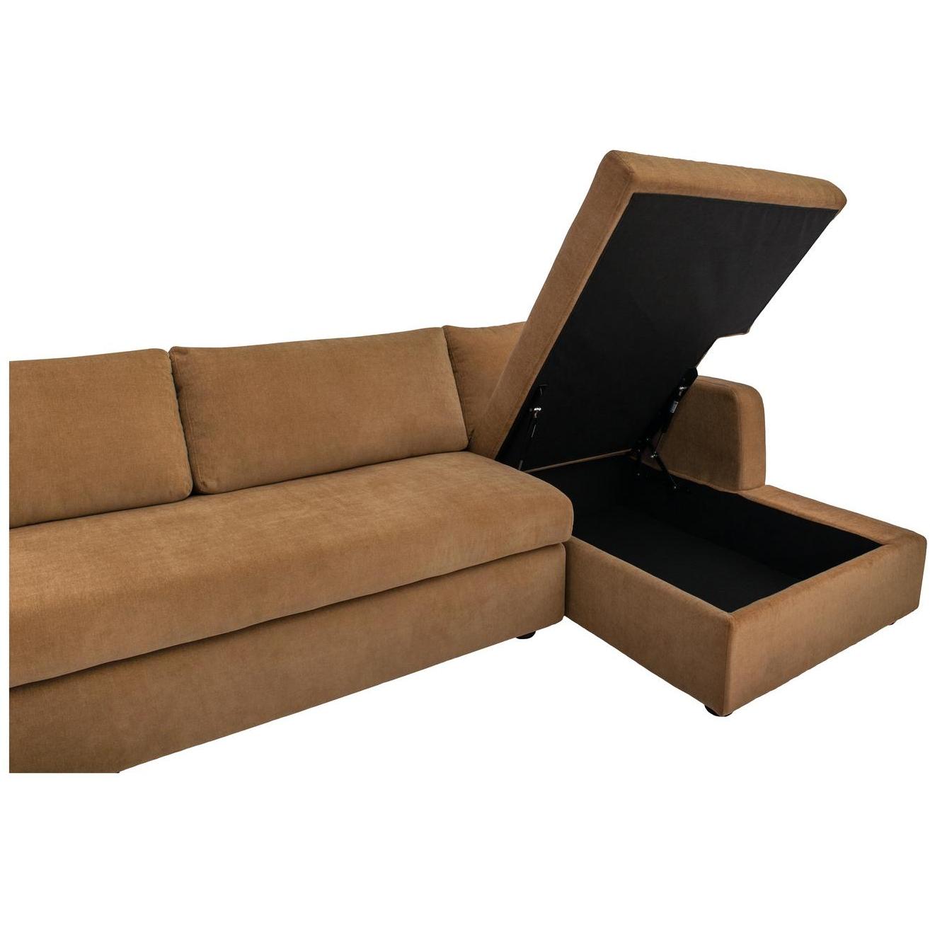 Burrow Sleeper Sectional With Storage Chaise Ginger Right 6 Burrow Sleeper Sectional With Storage Chaise Ginger Right - Image 6