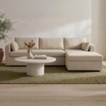 Burrow Sleeper Sectional With Storage Chaise Sand Right VV-1007-34-R-0 VV 1007 34 R 0 00