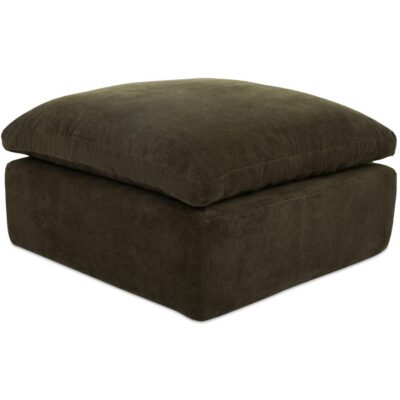 Cates Ottoman Dark Green