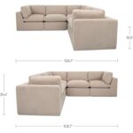 Cates Classic L Modular Sectional Pebble VV-1017-34 VV 1017 34 Cates DIM 70