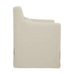 Lydia Outdoor Slipcover Dining Chair Cream VV-1019-05 VV 1019 05 Lydia side right shadsilo