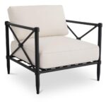 Willow Outdoor Accent Chair Cream VV-1020-05 VV 1020 05 Willow diagR shadsilo