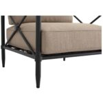 Willow Outdoor Accent Chair Light Brown VV-1020-21 VV 1020 21 Willow closeup shadsilo