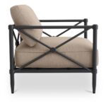 Willow Outdoor Accent Chair Light Brown VV-1020-21 VV 1020 21 Willow side right shadsilo