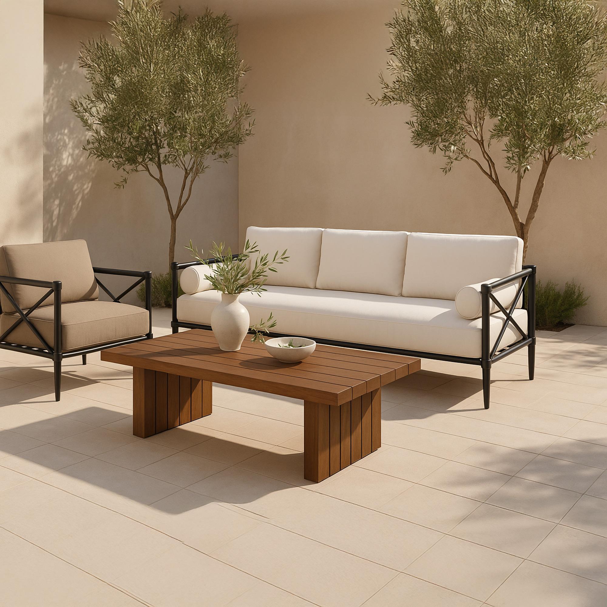 Willow Outdoor Sofa Cream 7 Willow Outdoor Sofa Cream - Image 7