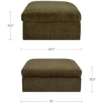 Swift Storage Ottoman Dark Green VV-1029-27 VV 1029 27 70 dim